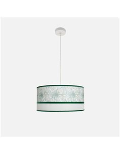 Colgante Caledonia 2xe27 Blanco/verde Regx50x50cm 2