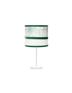 Sobremesa Peq. Caledonia 1xe14 Blanco/verde 43x17x17cm