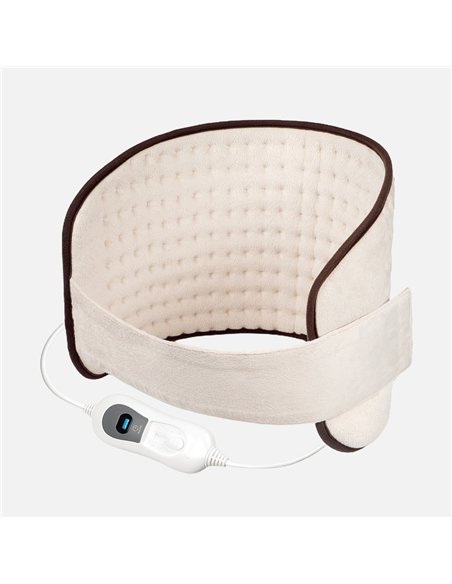 Almohad.elect.lumbar Hurdes Beis/marron 100w 69x29cm 3niv Autoapagado, Prot.sobrecalentam.,lavable
