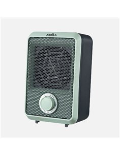 Termoventilador Elect.Carpe 600w Verde/negro Antivuelco,Prot.seguridad,termost.reg.18,7x11,7x10,3cm