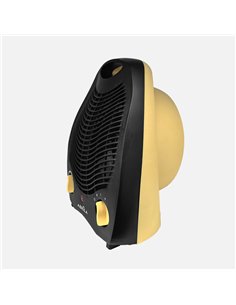 Termoventilador Elect.lubian 2000w Amarillo/negro 2potencias 3fun.sist.seguridad,Termostato Reg.26,5x21x13 2