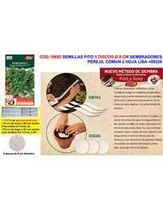 SEMILLAS FITO 5 DISCOS DE 8 CM SEMBRAR PEREJIL COMUN H.LIS09326