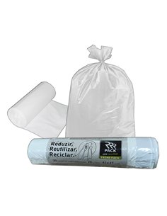 BOLSA BASURA 20 LT 20 UND 45X47 CM BLANCA AUTOCIERRE  22418