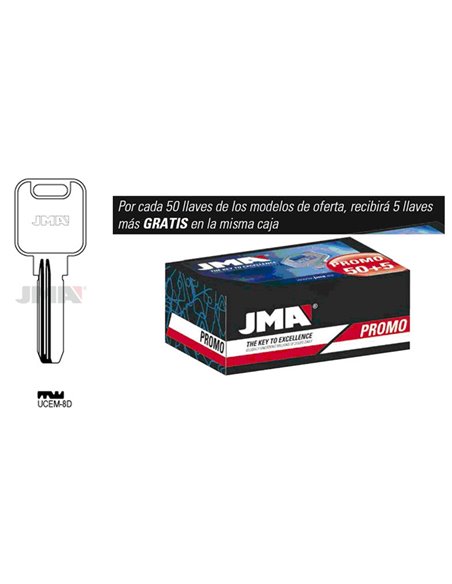 LLAVES JMA PROM. 50 LLAVES+5 GRATIS SEGURIDAD LATON MOD:UCEM-8D 