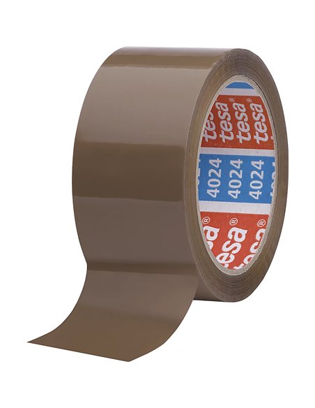 TESA Cinta Embalar Precinto P.P. Marrón 50 mm x 66m - Resistente y Duradera