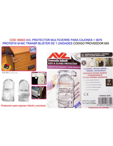 AVL FINSTO PROT.PROTEFIX CAJONES TRANSP. M-MC BL1 UND3679 (693)
