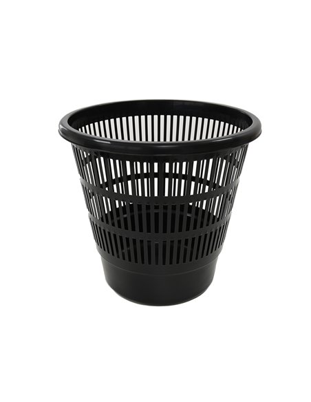 PLASTIKEN PAPELERA NATURE NEGRA 16L 0702L-NEG