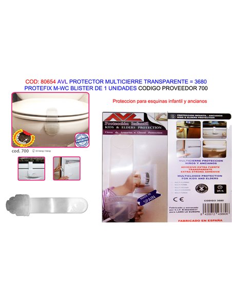 AVL FINSTOCK PROTEFIX MULTICIERRE TRANSP M-WC BL1UND3680 (700)