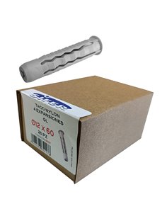 SIFER TACO NYLON SX 4 EXPANSIONES GL 12X60 CAJA 25 UND TGX1260