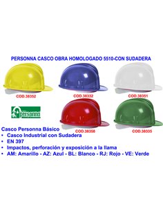 SIFER CASCO OBRA HOMOLOGADO 5810 BL-AZUL