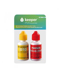 KEEPER REPUESTO 2 BOTES REACTIVOS TEST MEDIDOR CLORO Y PH 1828