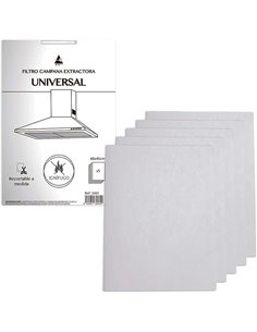 FILTRO PAPEL CAMPANA EXTRACTORA UNIVERSAL  5 U 60X45 CM 5605