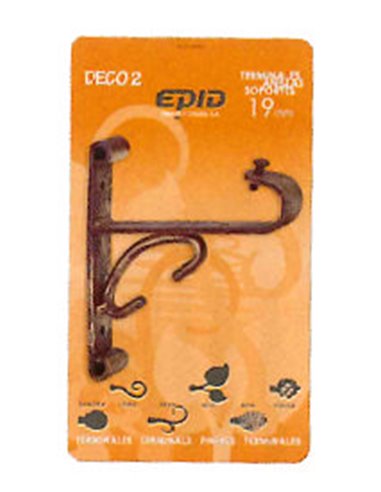 CORTINA FINSTOCK  1 SOPORTE BARRA 19 MM FIJO 11 NEGRO ORO