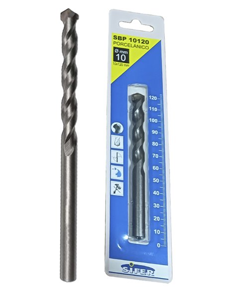 SIFER BROCA PORCELANICO 10 X 120 BLISTERSBP010120