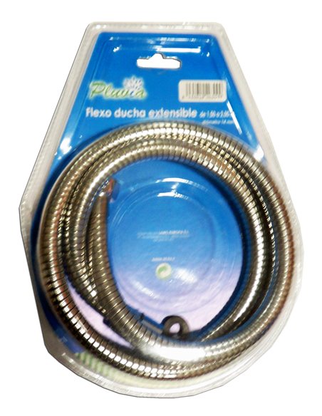 BAJAPLUVIA FLEXO DUCHA INOX ULTRA FLEXIBLE EXTENSIBLE 180-230 CM