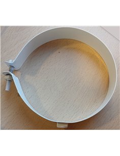 NEGARRA LACADO BLANCO ABRAZADERA PARED FIJO CIRC.80/110MM341003