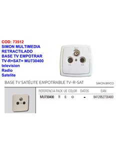 SIMON FINSTOCK MULTIMEDIA BASE TV EMPOTRAR TV-R+SAT MU730400