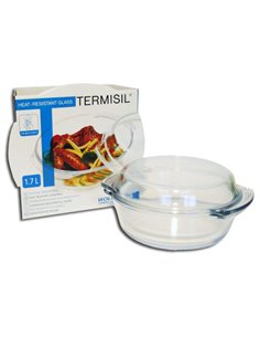 TERMISIL CACEROLA REDONDA CRISTAL+TAPA HORNO/MICR.1,7 LPNSO170A