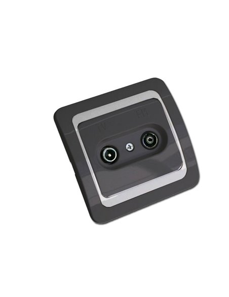 ELECTRICIDAD FINSTOCK BASE TV-FM ANTRACITA BLISTER 52041