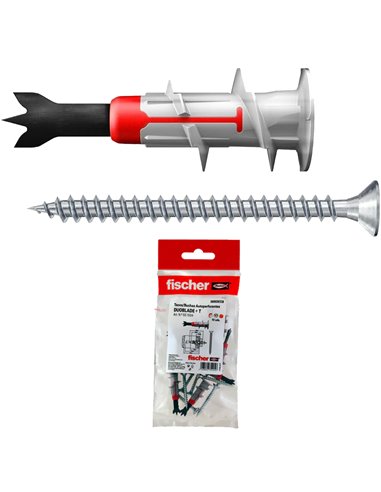 FISCHER TACO DUOBLADE + TORNILLO BOLSA 10 UDS. 551594