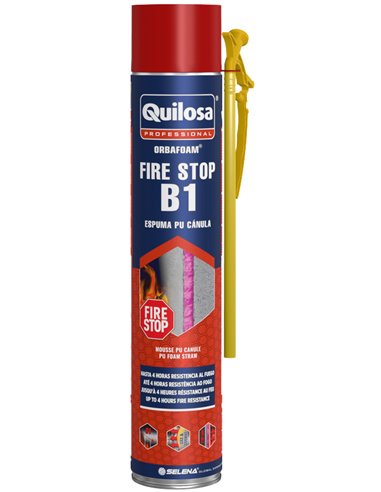 QUILOSA ESPUMA PU FIRESTOP B1 CANULA 750 ML ROSA10036223