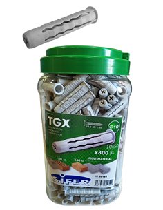 SIFER TACOS NYL SX 4 EXPANSIONES GL 10X50 BOTE 300 U. TGX1050BP