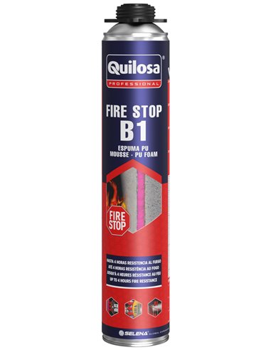 QUILOSA ESPUMA PU FIRESTOP B1 PISTOLA 750 ML ROSA10003282