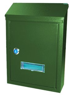 BAMBU BUZON EXT.METAL VERTICAL VERDE 320x235x80 MM38013G