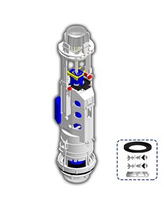 TECNO MECANISMO ANTIVANDALICO DOBLE DESCARGA PULSADOR+KIT50776
