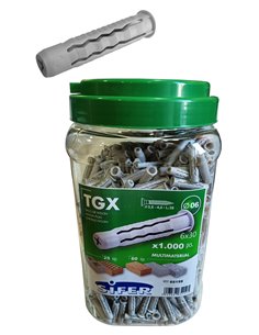 SIFER TACOS NYL SX 4 EXPANSIONES GL 6X30 BOTE 1000 U. TGX0630BP