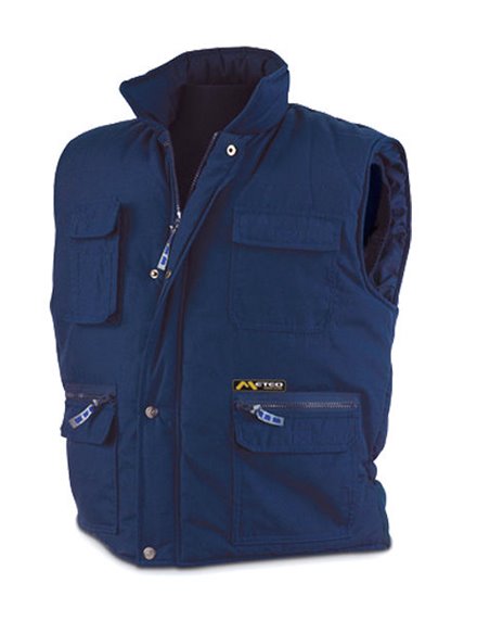 ROPA FINSTOCK ABRIGO CHALECO AZUL MULTIBOLSILLO L288VMA POLIES