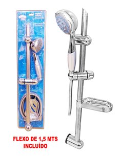 PLUVIA FINSTOCK SET DUCHA 5 POSICIONES+BARRA+JABONERA04020600