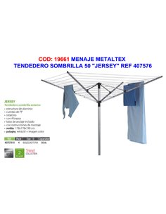 MENAJE METALTEX TENDEDERO SOMBRILLA 50 JERSEY" REF 407576