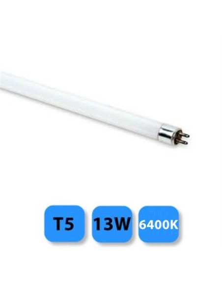 Tubo fluorescente 13w 6400k modelo t5 luz fría