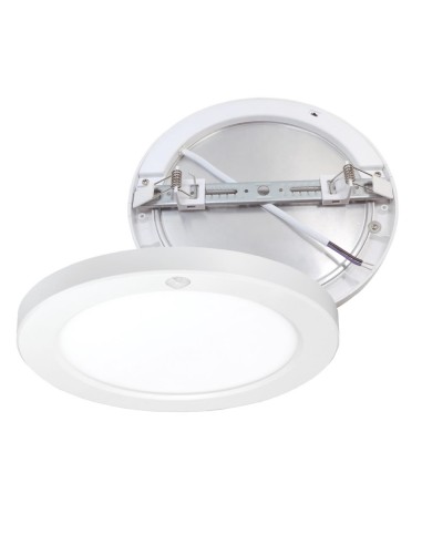 "Bario" dimmable surface/recessed LED downlight with motion/twilight sensor (18W 3CCT 1970lm) white