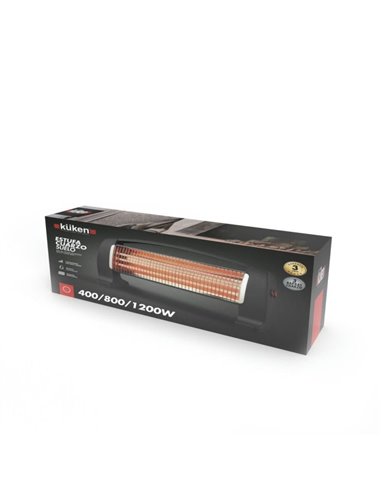 Küken floor quartz stove 3 bars 1200w