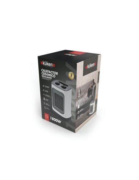Küken 1800w oscillating ceramic heater
