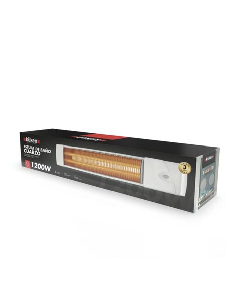 Stufa al quarzo da bagno Küken 2 bar 1200w