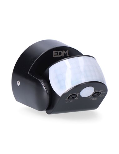 Motion and twilight sensor 15 m IP65 black