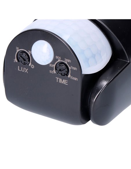 Motion and twilight sensor 15 m IP65 black