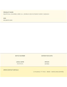 Equipamento Kali Colombo: vara de 3 m + equipamento com bóia, chumbo e anzol 2