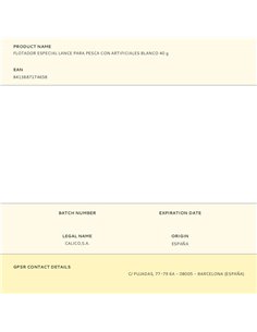 Bóia especial para pesca com iscas artificiais, branca, 40 g 2