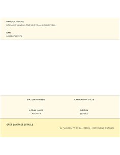 Saco com 5 enguias de 70 mm na cor pérola 2