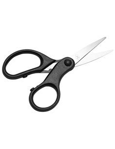 Special serrated scissors for braided lines. 24-unit cardboard dispenser.