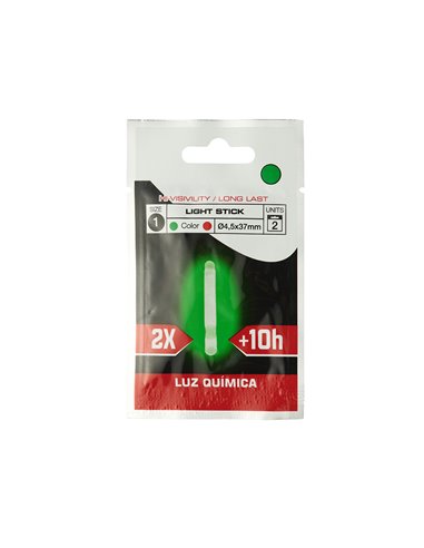 Luminous worm float for rod tip ø4.5 x 37 mm, 2 pcs
