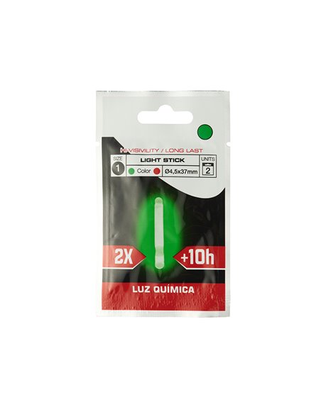 Luminous worm float for rod tip ø4.5 x 37 mm, 2 pcs