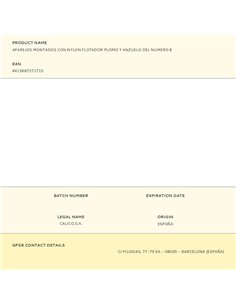 Montato con piombo galleggiante in nylon e amo numero 8 2