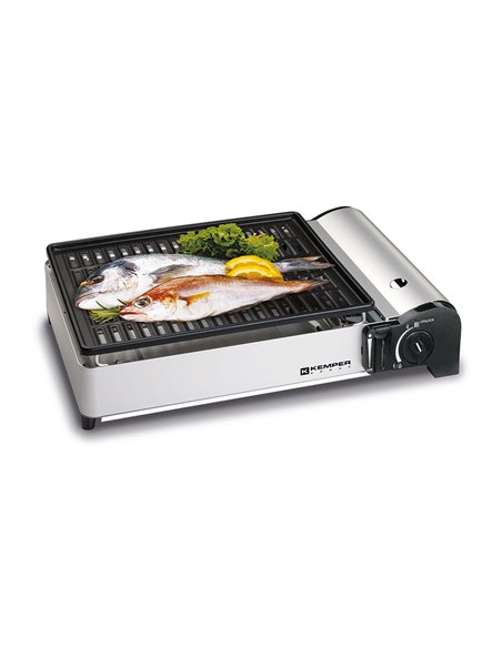 Portable gas camping barbecue