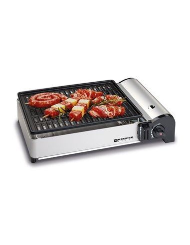 Portable gas camping barbecue