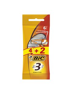 Pack Rasoir 3 Sensitive 4 + 2 unités